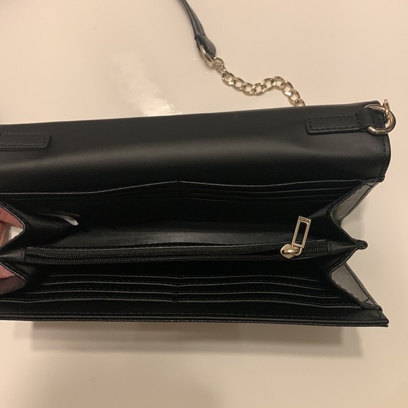 Guess Black Bag with Gold Hardware (clutch & crossbody) - Picture 6 of 11